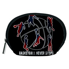 Basketball Never Stops Accessory Pouches (medium)  by Valentinaart