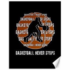 Basketball Never Stops Canvas 12  X 16   by Valentinaart