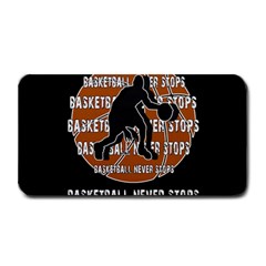 Basketball Never Stops Medium Bar Mats by Valentinaart