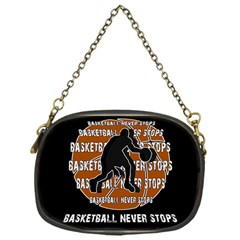 Basketball Never Stops Chain Purses (one Side)  by Valentinaart