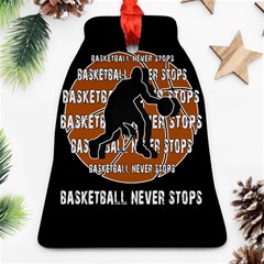 Basketball Never Stops Bell Ornament (two Sides) by Valentinaart