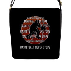 Basketball Never Stops Flap Messenger Bag (l)  by Valentinaart