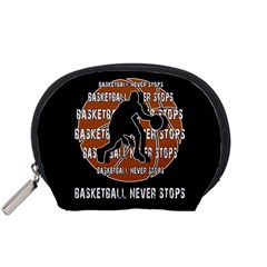 Basketball Never Stops Accessory Pouches (small)  by Valentinaart