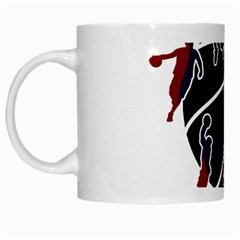 Basketball Never Stops White Mugs by Valentinaart