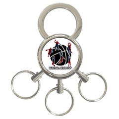 Basketball Never Stops 3-ring Key Chains by Valentinaart