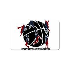 Basketball Never Stops Magnet (name Card) by Valentinaart