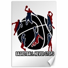 Basketball Never Stops Canvas 20  X 30   by Valentinaart