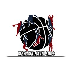 Basketball Never Stops Plate Mats by Valentinaart