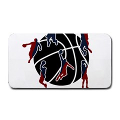 Basketball Never Stops Medium Bar Mats by Valentinaart