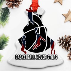 Basketball Never Stops Ornament (christmas Tree)  by Valentinaart