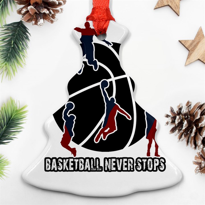 Basketball never stops Ornament (Christmas Tree) 