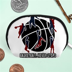 Basketball Never Stops Accessory Pouches (medium)  by Valentinaart