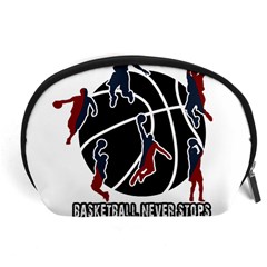 Basketball Never Stops Accessory Pouches (large)  by Valentinaart