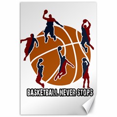 Basketball Never Stops Canvas 20  X 30   by Valentinaart