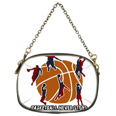 Basketball Never Stops Chain Purses (two Sides)  by Valentinaart