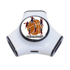 Basketball Never Stops 3-port Usb Hub by Valentinaart