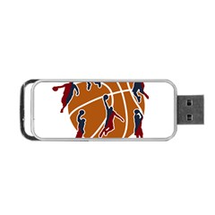 Basketball Never Stops Portable Usb Flash (one Side) by Valentinaart