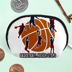 Basketball Never Stops Accessory Pouches (medium)  by Valentinaart