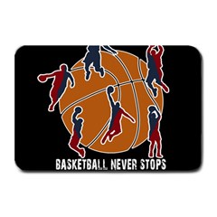 Basketball Never Stops Plate Mats by Valentinaart