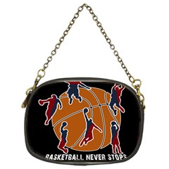 Basketball Never Stops Chain Purses (two Sides)  by Valentinaart