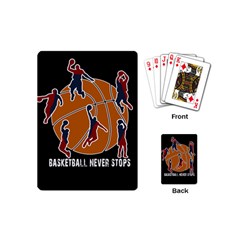 Basketball Never Stops Playing Cards (mini)  by Valentinaart