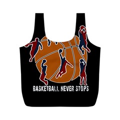 Basketball Never Stops Full Print Recycle Bags (m) 