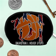 Basketball Never Stops Accessory Pouches (medium)  by Valentinaart