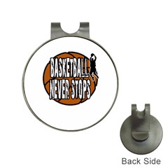 Basketball never stops Hat Clips with Golf Markers