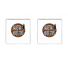 Basketball never stops Cufflinks (Square)