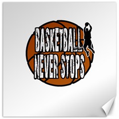 Basketball Never Stops Canvas 16  X 16   by Valentinaart