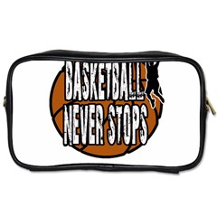 Basketball never stops Toiletries Bags 2-Side