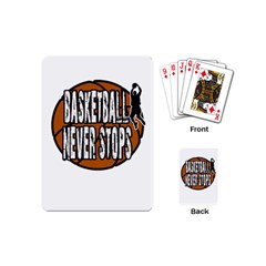 Basketball never stops Playing Cards (Mini) 