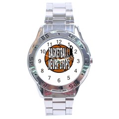 Basketball never stops Stainless Steel Analogue Watch