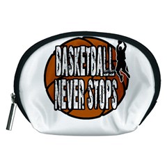 Basketball Never Stops Accessory Pouches (medium)  by Valentinaart