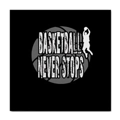 Basketball Never Stops Tile Coasters by Valentinaart