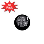 Basketball never stops 1  Mini Buttons (10 pack)  Front