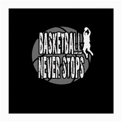 Basketball Never Stops Medium Glasses Cloth by Valentinaart