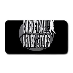 Basketball Never Stops Medium Bar Mats by Valentinaart