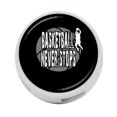 Basketball Never Stops 4-port Usb Hub (one Side) by Valentinaart