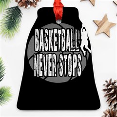 Basketball Never Stops Ornament (bell) by Valentinaart