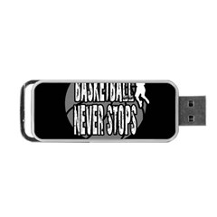 Basketball Never Stops Portable Usb Flash (one Side) by Valentinaart