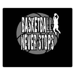 Basketball Never Stops Double Sided Flano Blanket (small)  by Valentinaart