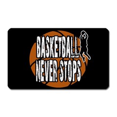 Basketball Never Stops Magnet (rectangular) by Valentinaart