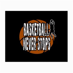 Basketball Never Stops Small Glasses Cloth by Valentinaart