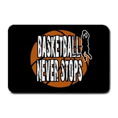 Basketball Never Stops Plate Mats by Valentinaart