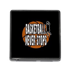 Basketball Never Stops Memory Card Reader (square) by Valentinaart