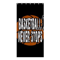 Basketball Never Stops Shower Curtain 36  X 72  (stall)  by Valentinaart