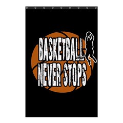 Basketball Never Stops Shower Curtain 48  X 72  (small)  by Valentinaart