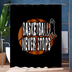 Basketball Never Stops Shower Curtain 60  X 72  (medium)  by Valentinaart