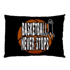 Basketball Never Stops Pillow Case (two Sides) by Valentinaart